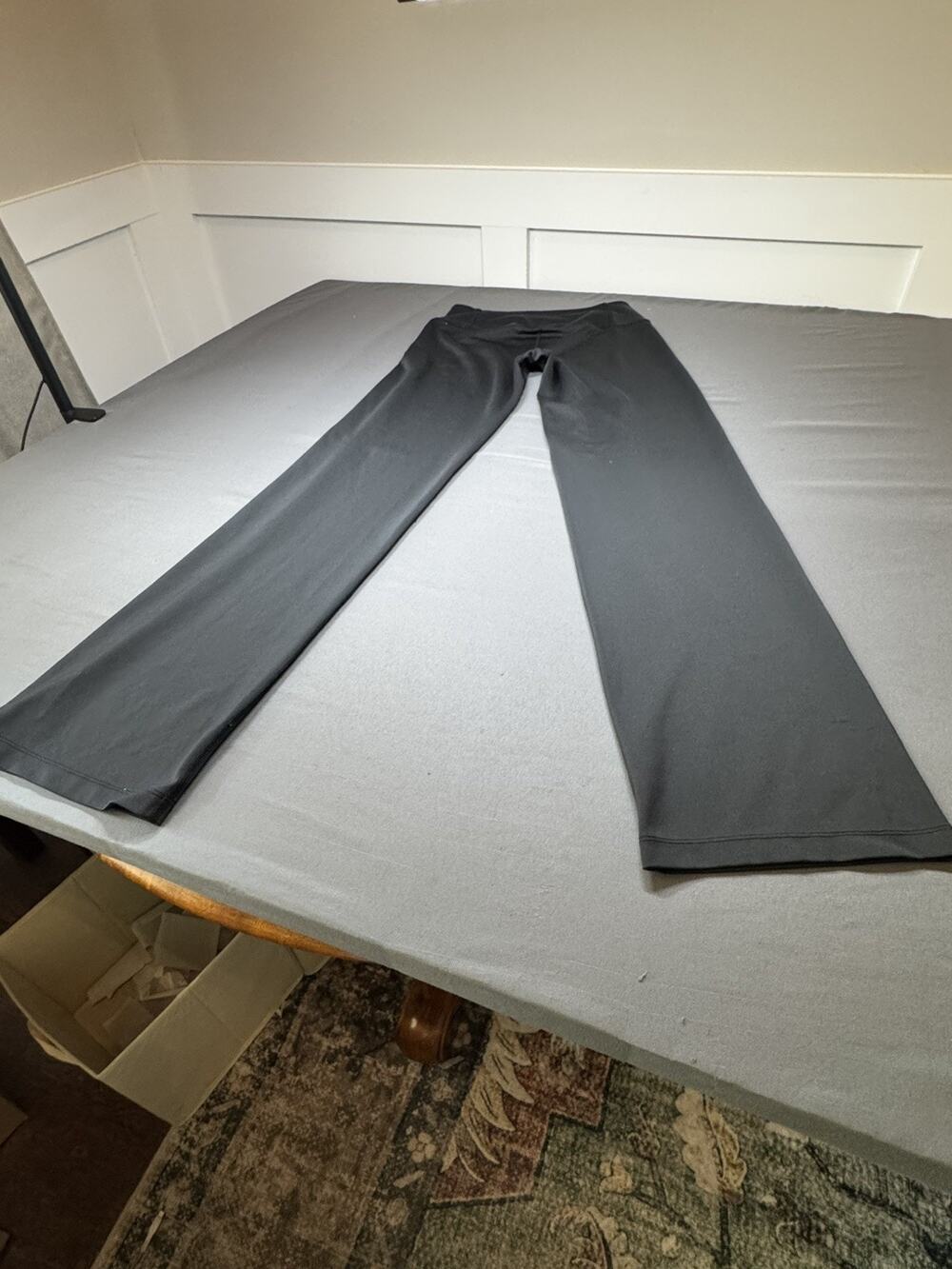 Nike Dri Fit Pants Black Running Athlesiure Yoga Straight Leg Legging Sz Medium